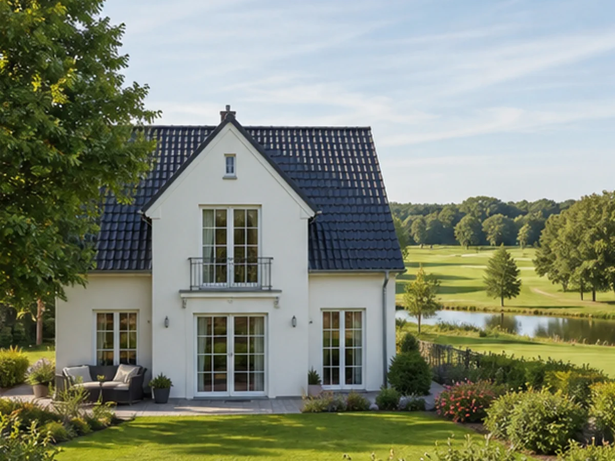 Einfamilienhaus mit Garten nahe einer Golfanlage